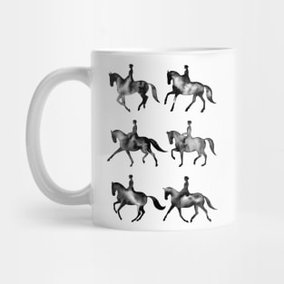 Black Dressage Horses Mug